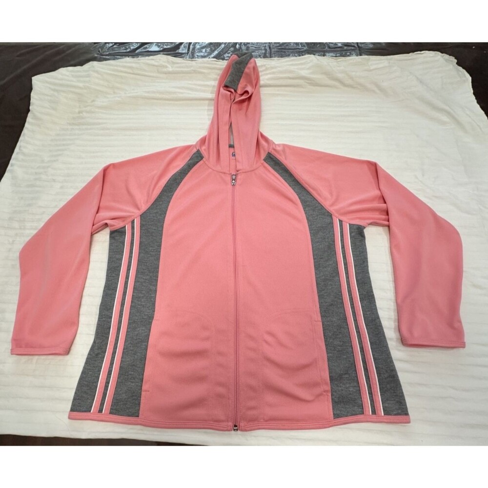SJB WOMENS ATHLETIC FULL ZIP JACKET SIZE XL PETITE